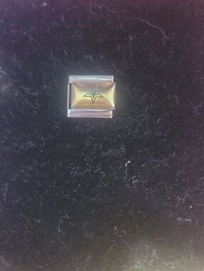 Silver-tone Dallas Cowboys Star Italian Charm